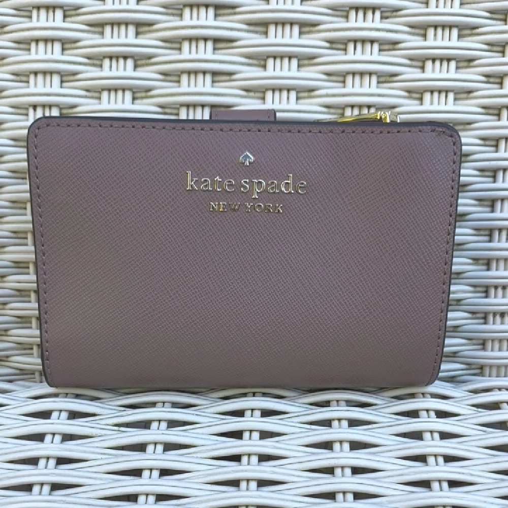 Kate Spade New York Staci Medium Compact Bifold Wallet || Dusty Mauve - Picture 3 of 12
